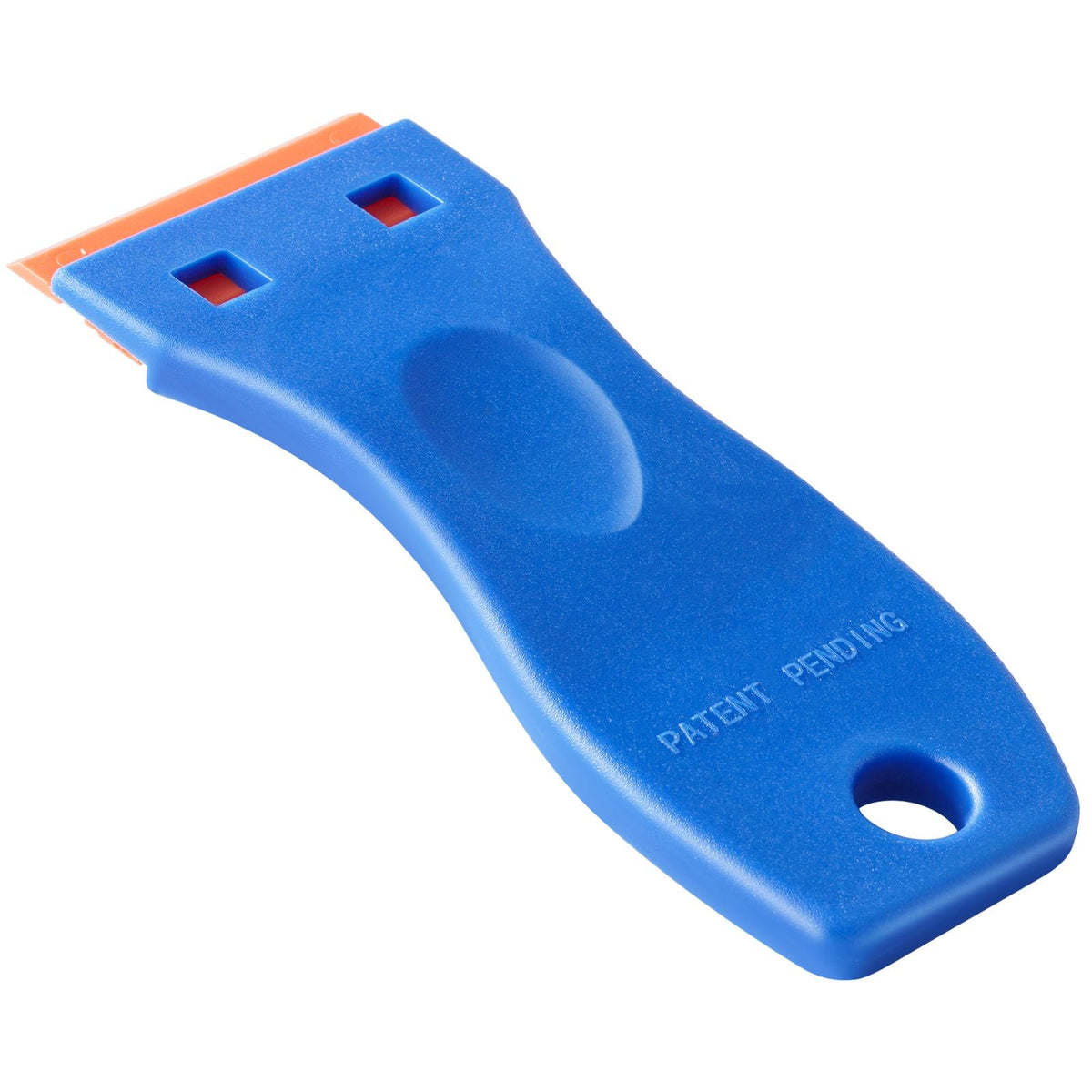 Plastic Razor Blade Scraper, 2PCS Scraper Tool, 120PCS Plastic Blades, Cleaning Scraper Remover for Stickers, Decals, Adhesive, Labels, Paint from Glass, Car, Window, Caulk, No Scratches, Blue