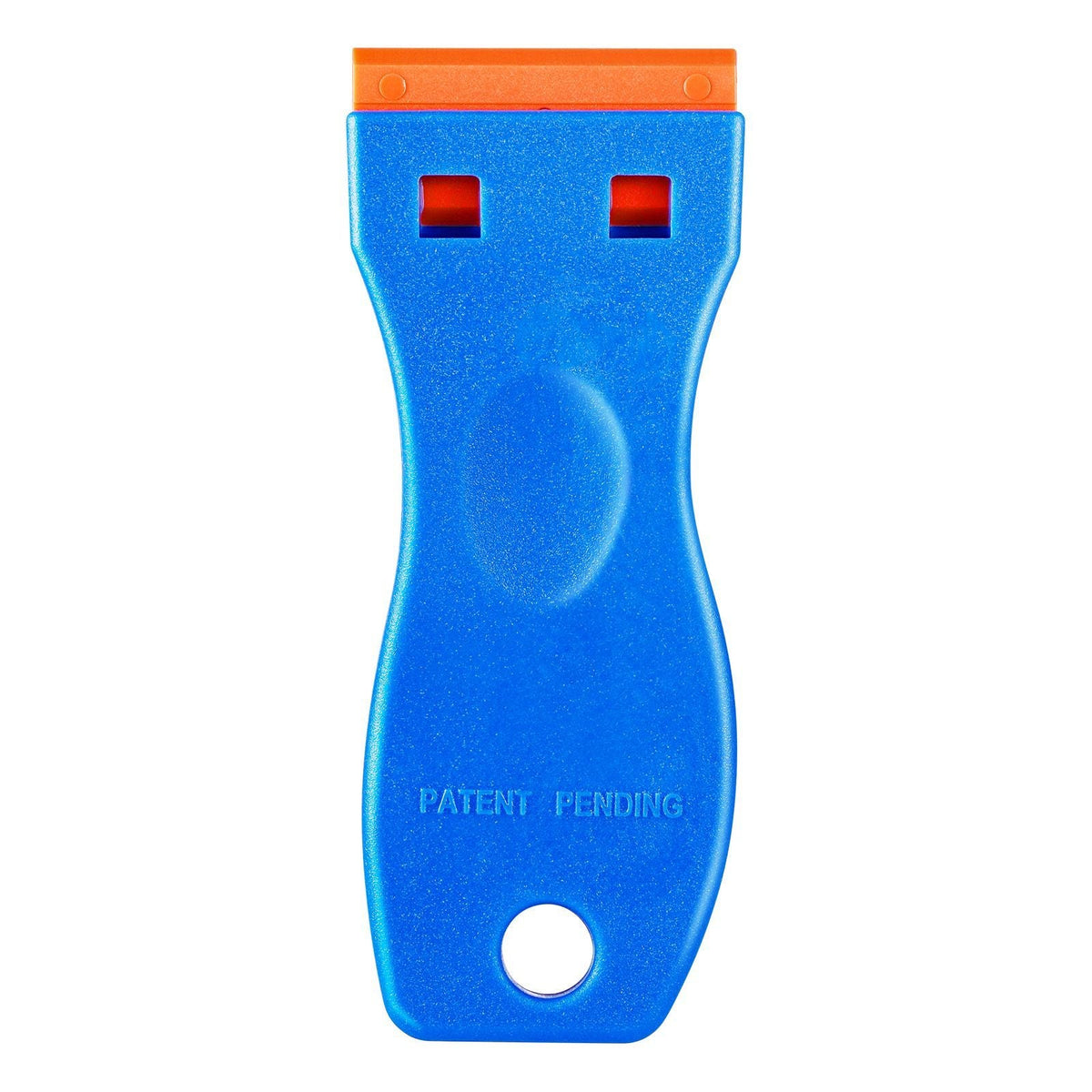 Plastic Razor Blade Scraper, 2PCS Scraper Tool, 120PCS Plastic Blades, Cleaning Scraper Remover for Stickers, Decals, Adhesive, Labels, Paint from Glass, Car, Window, Caulk, No Scratches, Blue