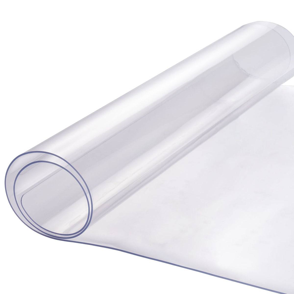 Plastic Table Cover, 14 x 24 Inch 1.5 mm Thick Clear Table Protector, Rectangle PVC Desk Mat, Waterproof & Easy Cleaning Desk Pad Tablecloth, for Office Dresser Dining Room Table Night Stand