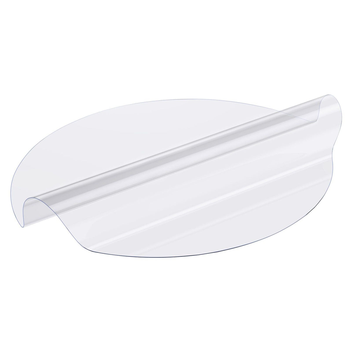 Plastic Table Cover, 42 x 42 Inch 2.0 mm Thick Clear Table Protector, Round PVC Desk Mat, Waterproof & Easy Cleaning Desk Pad Tablecloth, for Office Dresser Dining Room Table Night Stand