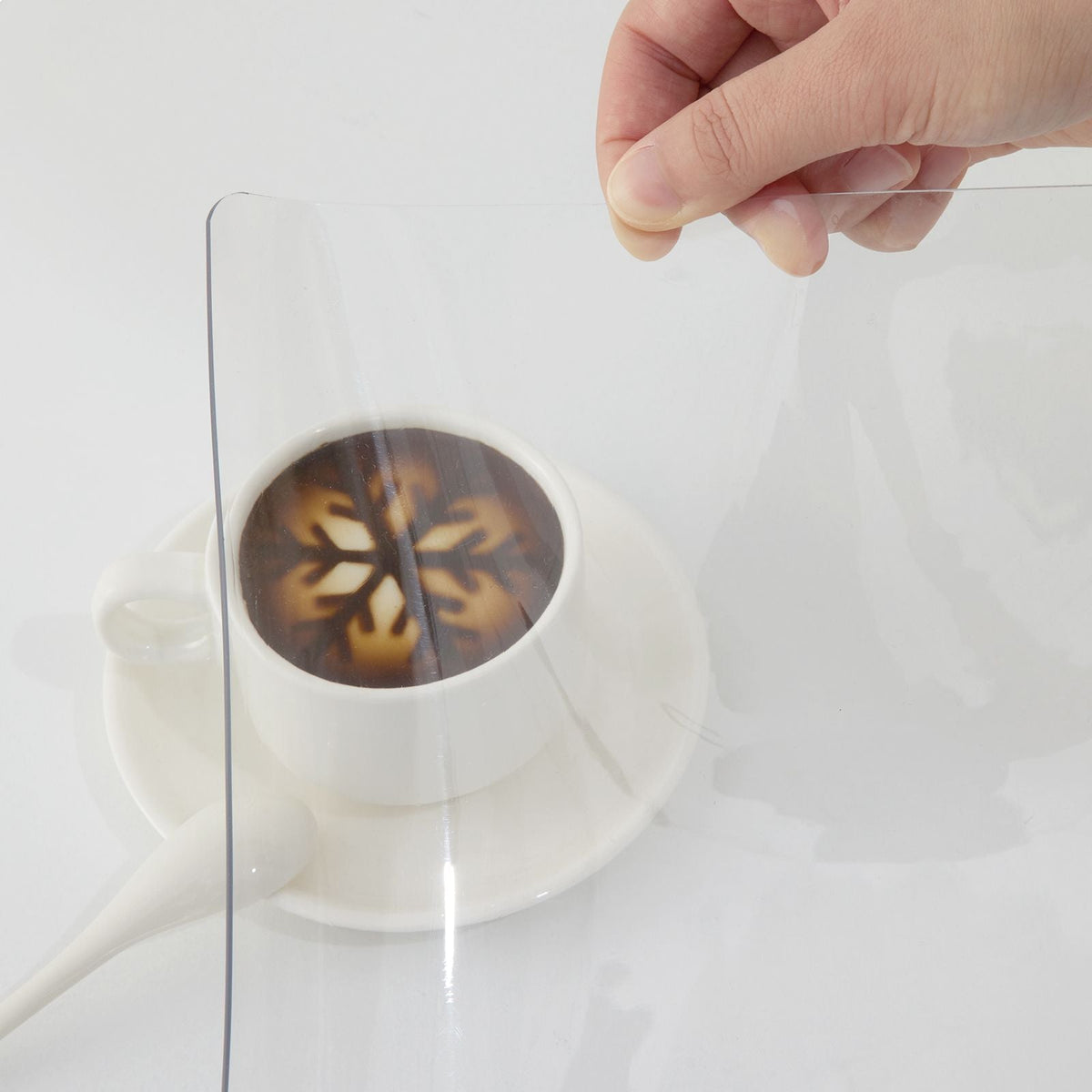 Plastic Table Cover, 42"x80"x0.08", Transparent PVC Table Protector, Rectangle Clear Desk Mat, Water Oil Proof Table Cover for Dining Table Coffer Table Kitchen Worktable Dresser Cabinet, etc.