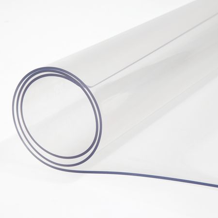 Plastic Table Cover, 42"x80"x0.08", Transparent PVC Table Protector, Rectangle Clear Desk Mat, Water Oil Proof Table Cover for Dining Table Coffer Table Kitchen Worktable Dresser Cabinet, etc.