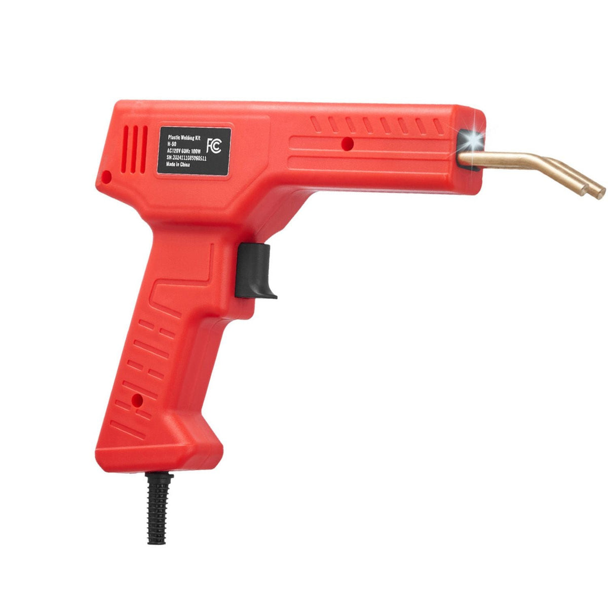 Plastic Welder, 100W Plastic Welding Gun with 800PCS Hot Staples, Professional Hot Staple Welding Gun, Plastic Car Bumper Repair Kit with LED Light for Kayak, Toys, Plastic Crack Repair
