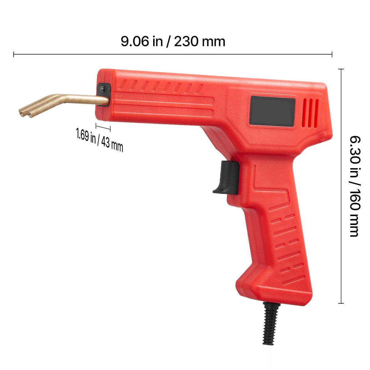 Plastic Welder, 100W Plastic Welding Gun with 800PCS Hot Staples, Professional Hot Staple Welding Gun, Plastic Car Bumper Repair Kit with LED Light for Kayak, Toys, Plastic Crack Repair