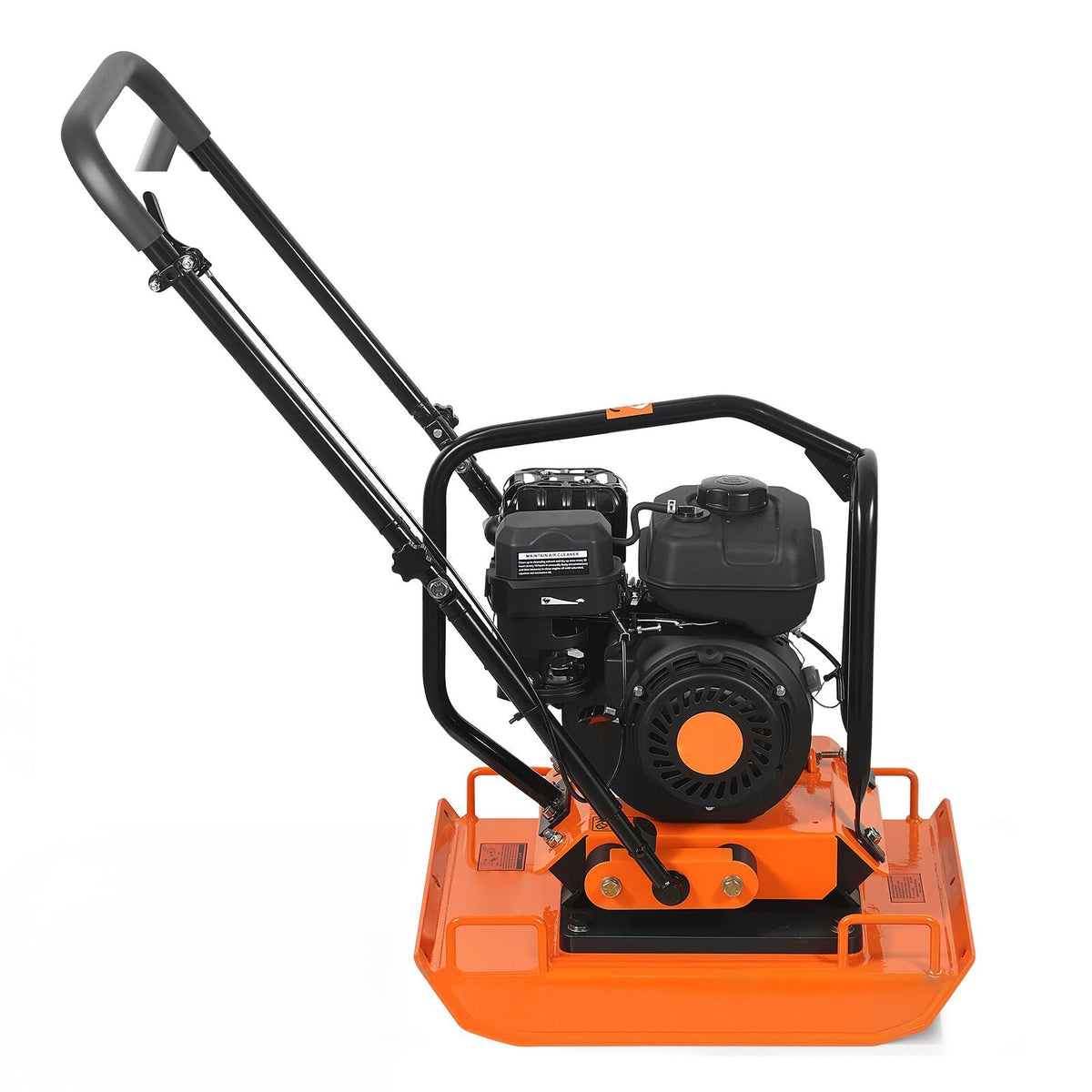 Plate Compactor, 7 HP 196CC Gas Engine, 5400 VPM Vibrating Ground Rammer, 4440 lbs Compaction Force, 23 x 18 in Plate, Walk Behind Compactor for Paver Landscaping, Asphalt, Foundation, Soil