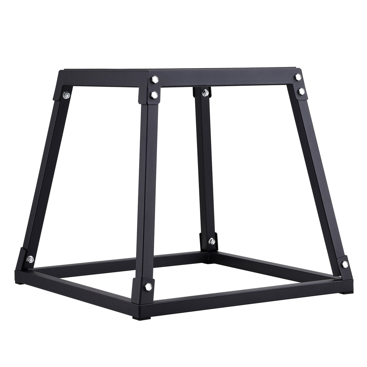 Plyometric Jump Box, 18 Inch Plyo Box, Steel Plyometric Platform and Jumping Agility Box, Anti-Slip Fitness Exercise Step Up Box for Home Gym Training, Conditioning Strength Training, Black