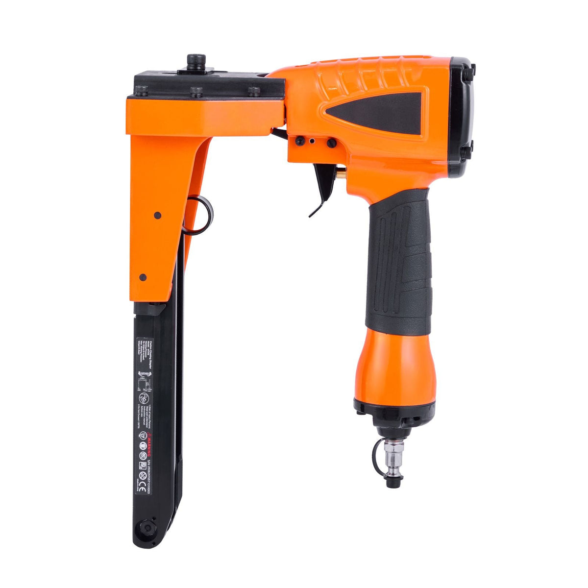 Pneumatic Carton Closing Stapler, 13 Gauge Pneumatic Cardboard Staple Gun for 1-3/8 inch Crown 5/8" & 3/4" Length, Depth-Adjustable 70-120 PSI Air Staple Gun for Boxes Carton Closing, Packaging