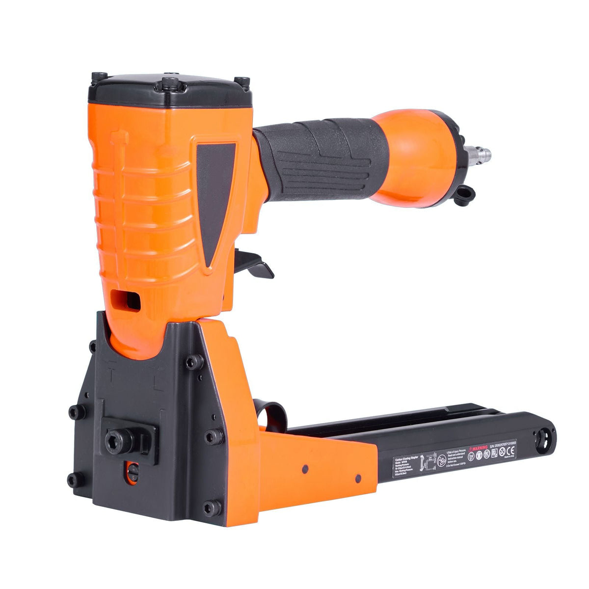 Pneumatic Carton Closing Stapler, 13 Gauge Pneumatic Cardboard Staple Gun for 1-3/8 inch Crown 5/8" & 3/4" Length, Depth-Adjustable 70-120 PSI Air Staple Gun for Boxes Carton Closing, Packaging