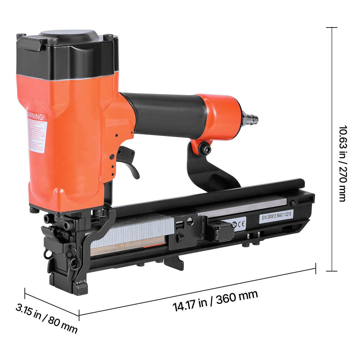 Pneumatic Staple Gun, 16 Gauge 1-inch Wide Crown Pneumatic Stapler 5/8" to 1-1/2" Length, 70-120PSI Air Staple Gun with Two Firing Modes for Roof Decking, Wall Sheathing, Fencing, Subflooring