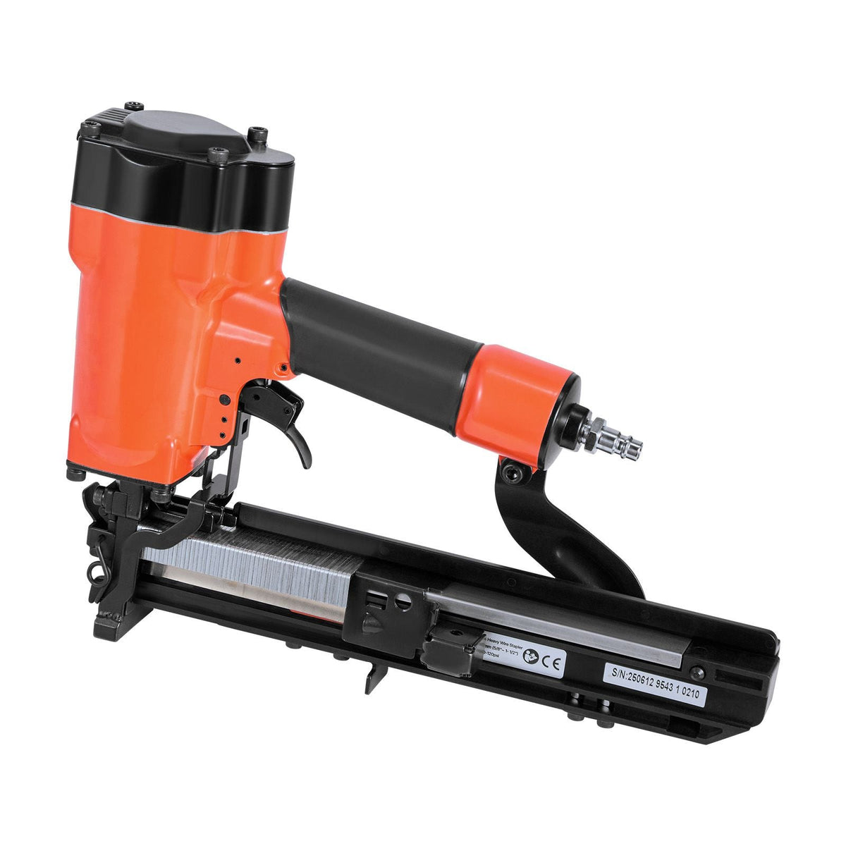 Pneumatic Staple Gun, 16 Gauge 1-inch Wide Crown Pneumatic Stapler 5/8" to 1-1/2" Length, 70-120PSI Air Staple Gun with Two Firing Modes for Roof Decking, Wall Sheathing, Fencing, Subflooring