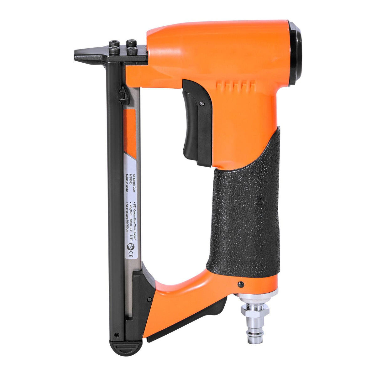 Pneumatic Staple Gun, 21 Gauge Air Upholstery Stapler for 80 Series Fine Wire Staples 1/2" Crown 1/4"-5/8" Length, Max 150PCS Loading Air Staple Gun for Upholstering, Woodworking, DIY Projects