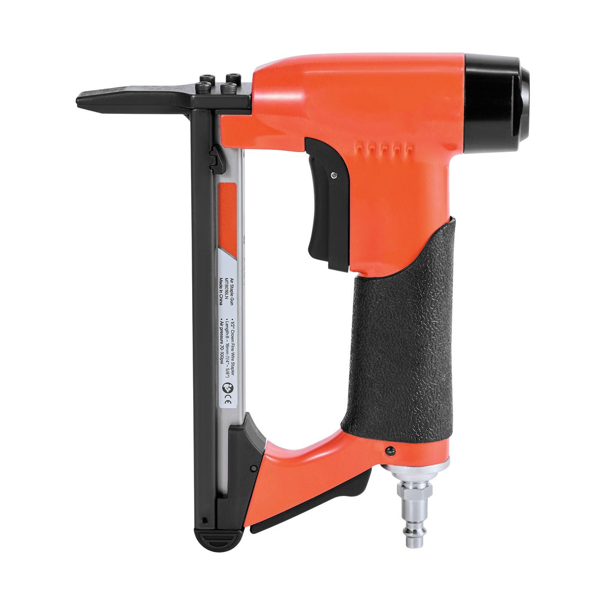 Pneumatic Staple Gun, 21 Gauge Long-Nose Upholstery Stapler for 80 Series Fine Wire Staples 1/2-inch Crown 1/4"-5/8" Length, Max 150PCS Loading Air Staple Gun for Upholstering, Woodworking, DIY