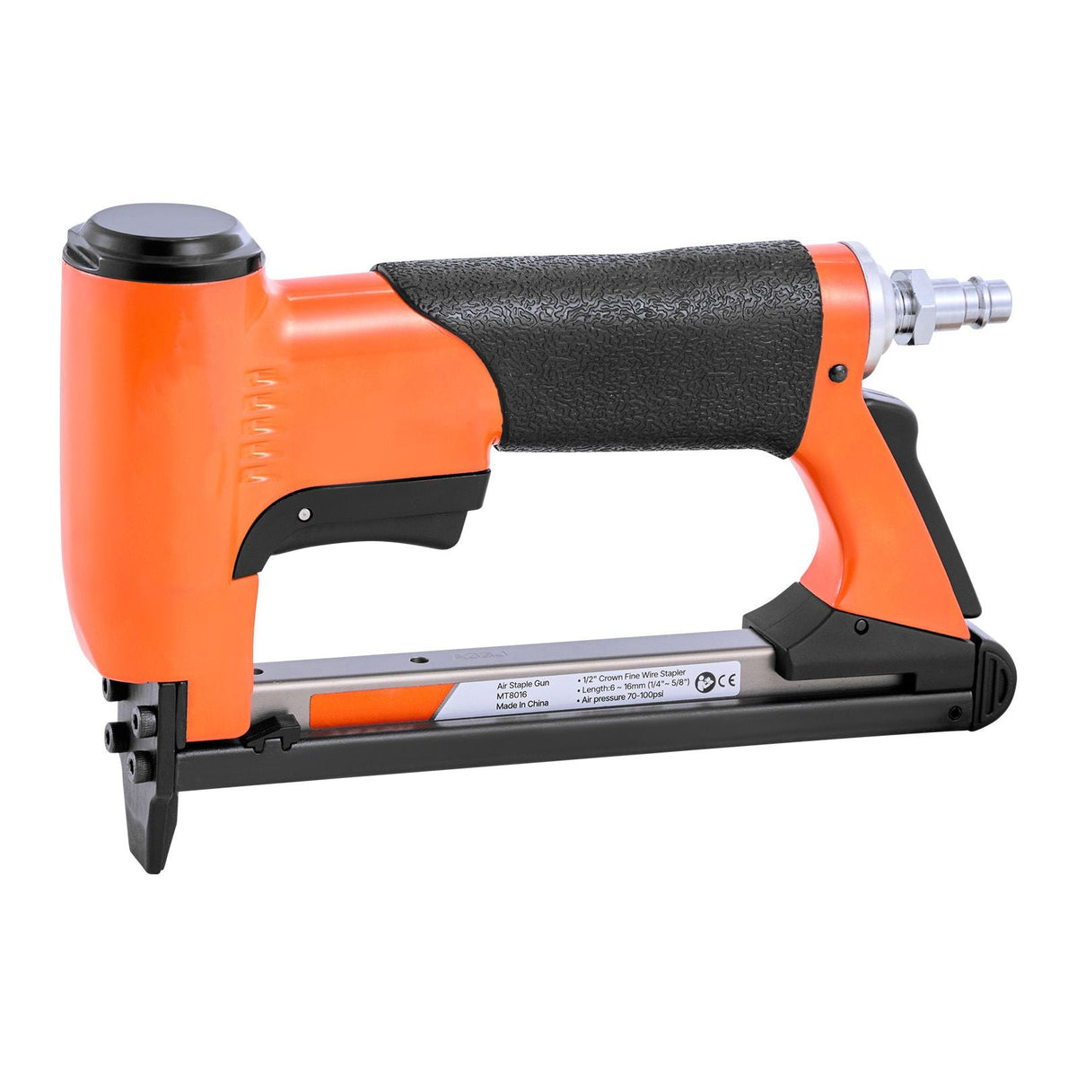 Pneumatic Staple Gun, 22 Gauge Air Upholstery Stapler for 71 Series Fine Wire Staples 3/8" Crown 1/4"-5/8" Length, Max 180PCS Loading Air Staple Gun for Upholstering, Woodworking, DIY Projects