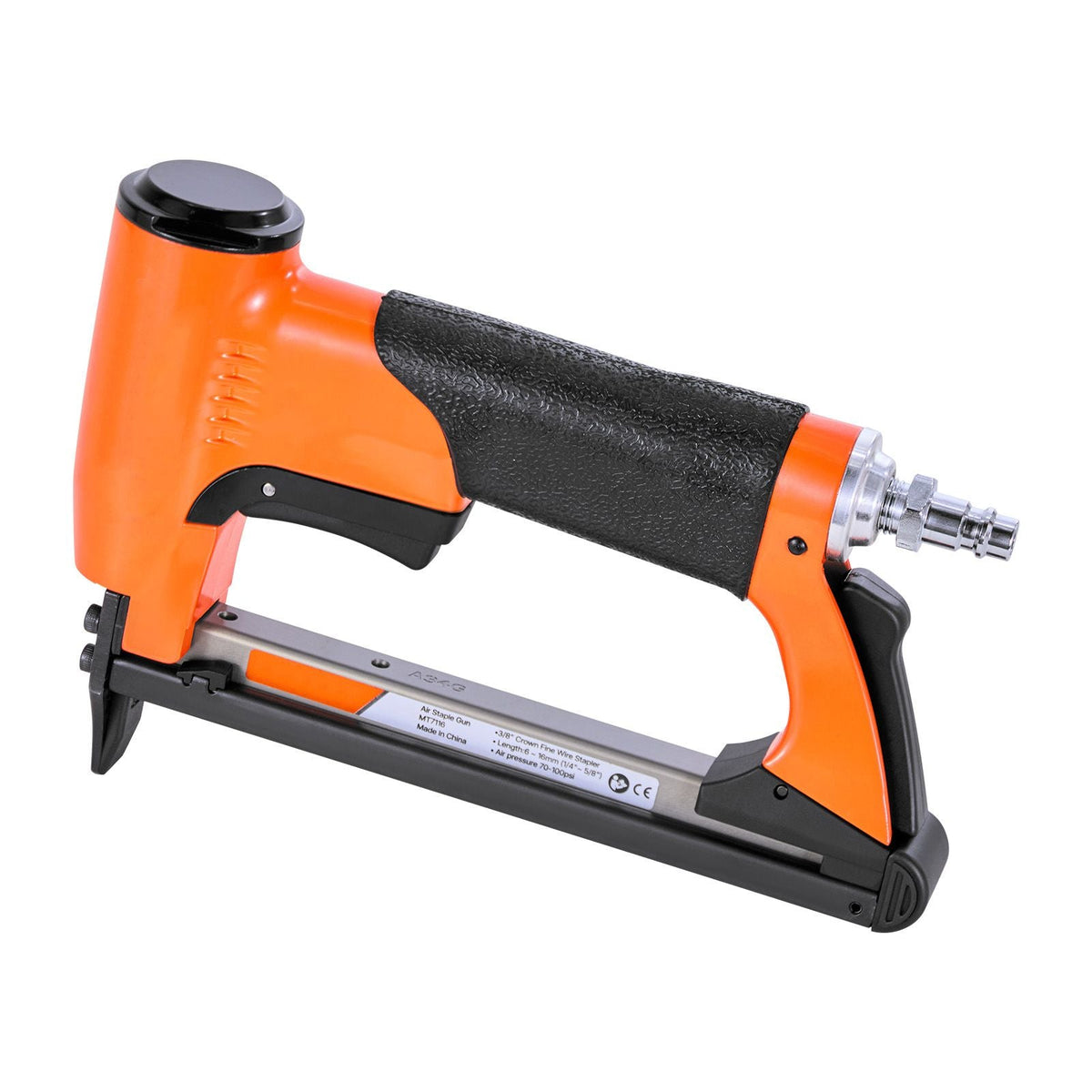 Pneumatic Staple Gun, 22 Gauge Air Upholstery Stapler for 71 Series Fine Wire Staples 3/8" Crown 1/4"-5/8" Length, Max 180PCS Loading Air Staple Gun for Upholstering, Woodworking, DIY Projects