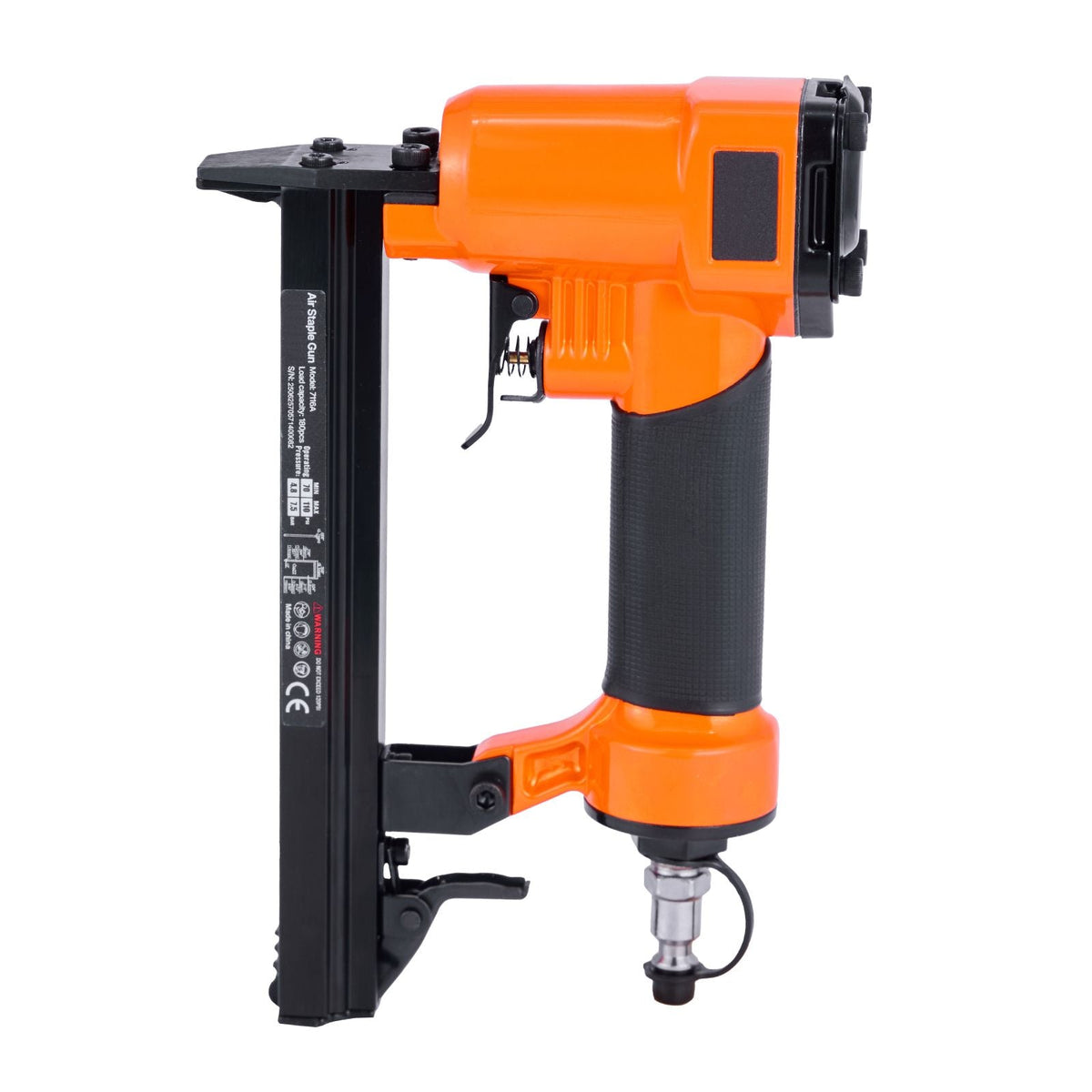 Pneumatic Staple Gun, 22 Gauge Pneumatic Upholstery Stapler for 71 Series Fine Wire Staples 3/8-inch Crown 5/32"-5/8" Length, 70-110 PSI Air Staple Gun for Woodworking, Upholstering, DIY Project