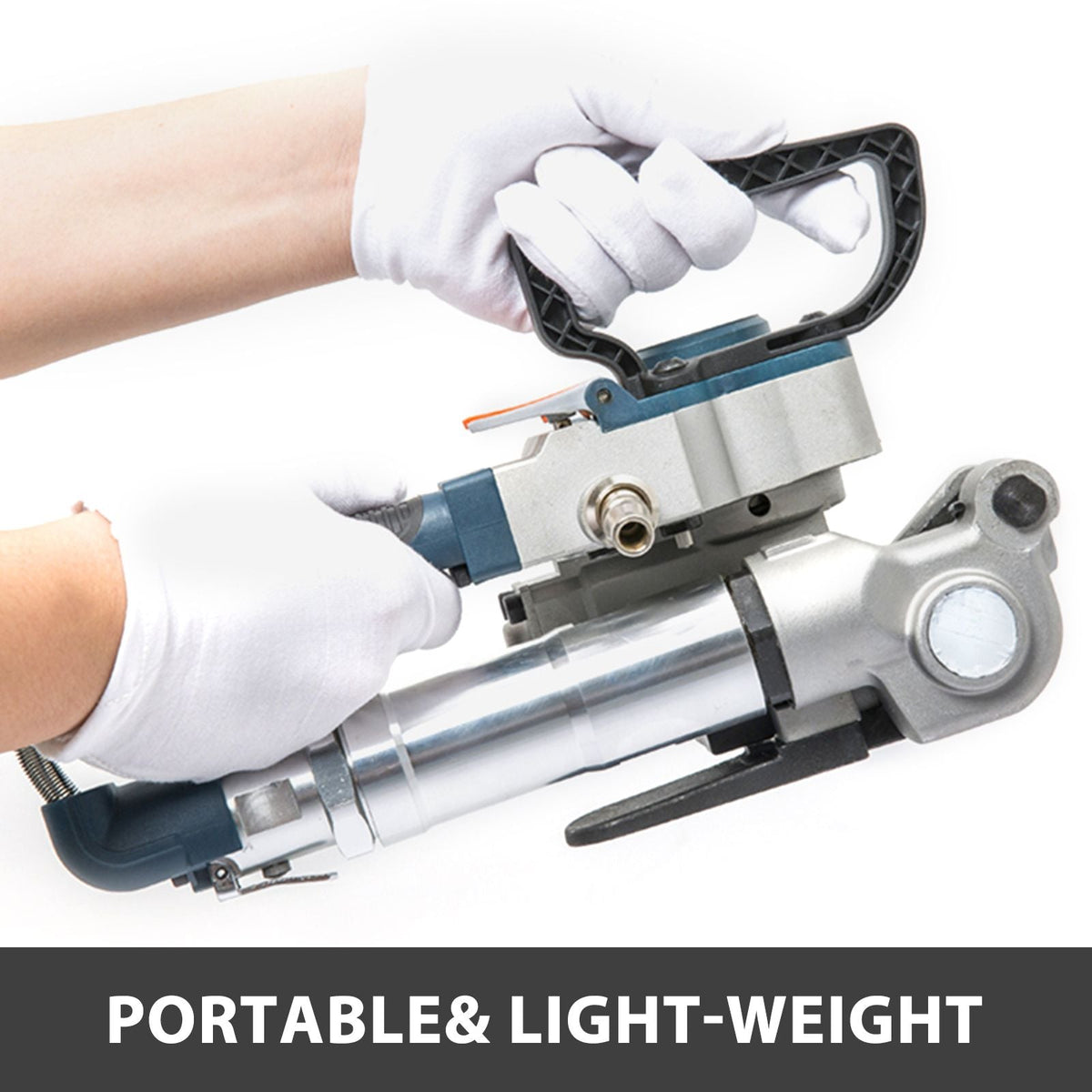 Pneumatic Strapping Tool B19 Hand Held Strapping Machine with 3500N Max Tension Pneumatic Strapping Machine for 1/2\'\'-3/4\'\' PP/PET Belt