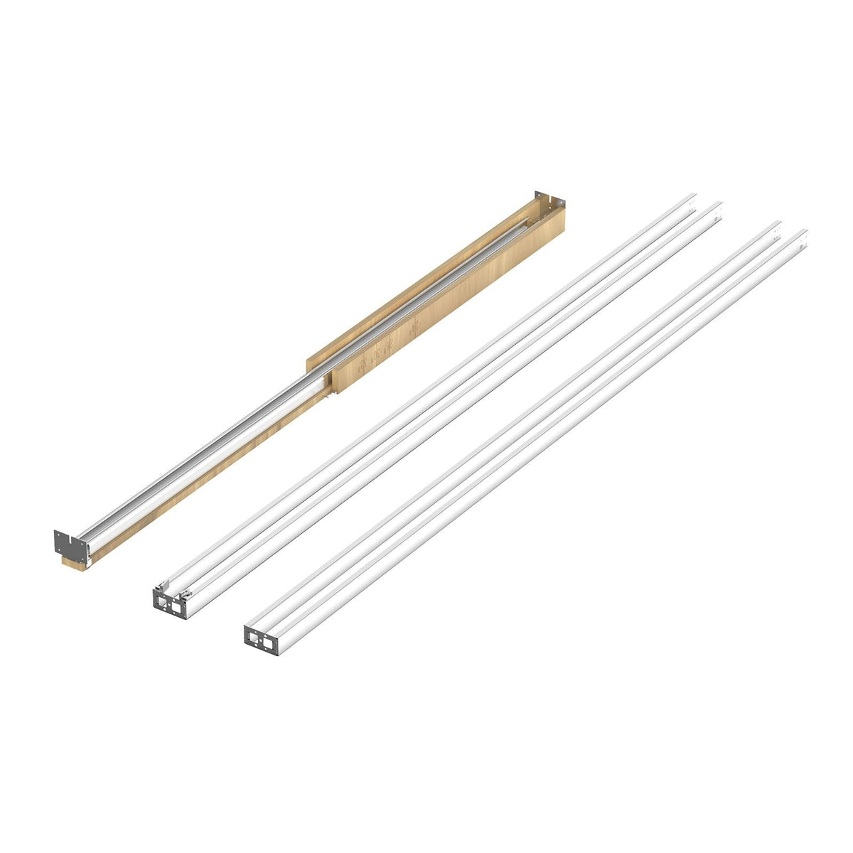 Pocket Door Frame Kit, for 24-32 in Wide 80 in High Door, Pocket Door Kit with Two-Way Soft Close Mechanism, Slide Smoothly Quietly, Easy to Install, Premium Galvanized Steel, for Living Room
