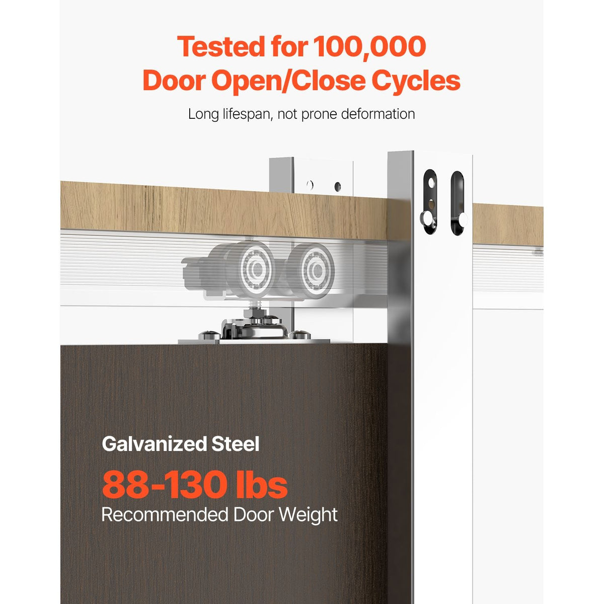 Pocket Door Frame Kit, for 24-36 in Wide 84 in High Door, Pocket Door Kit with Two-Way Soft Close Mechanism, Slide Smoothly Quietly, Easy to Install, Premium Galvanized Steel, for Living Room