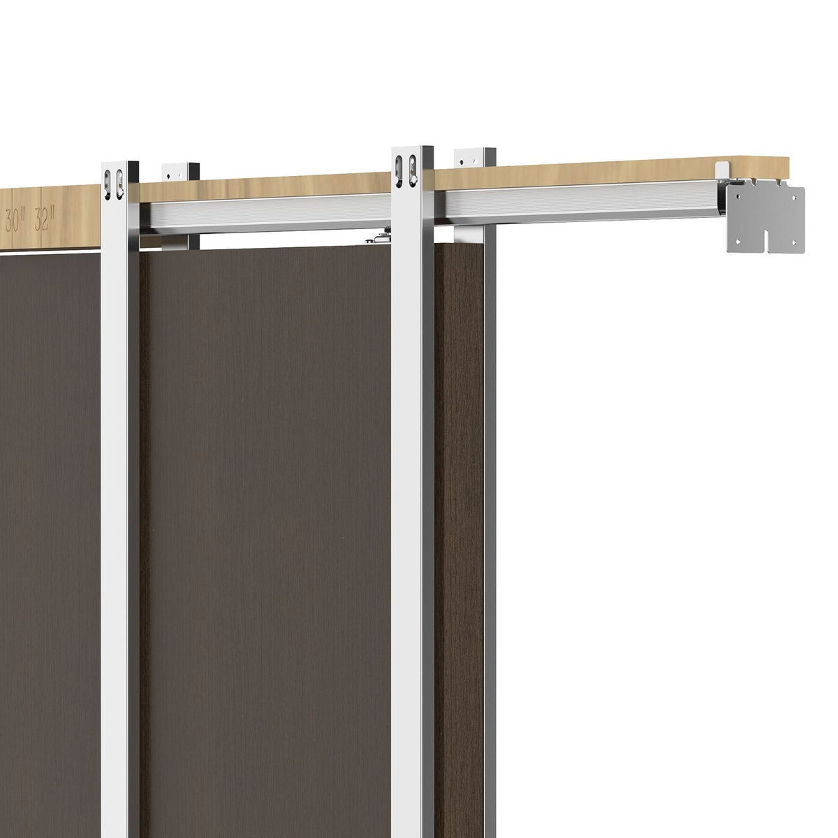 Pocket Door Frame Kit, for 24-36 in Wide 84 in High Door, Pocket Door Kit with Two-Way Soft Close Mechanism, Slide Smoothly Quietly, Easy to Install, Premium Galvanized Steel, for Living Room