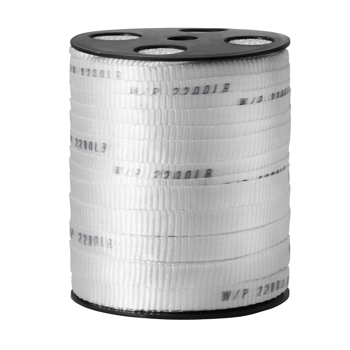 Polyester Pull Tape, 5/8" x 318' Mule Tape Flat Rope, 2200 lbf Tensile Capacity, Printed Webbing Cable Pulling Tape for Packaging, Gardening, Commercial Electrical, Conduit Work, White