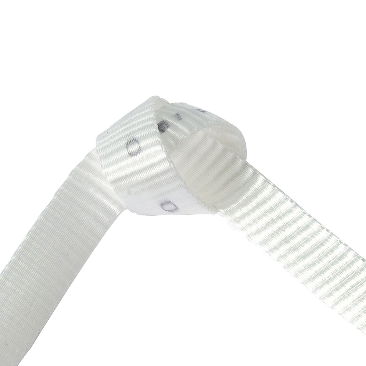 Polyester Pull Tape, 5/8" x 318' Mule Tape Flat Rope, 2200 lbf Tensile Capacity, Printed Webbing Cable Pulling Tape for Packaging, Gardening, Commercial Electrical, Conduit Work, White