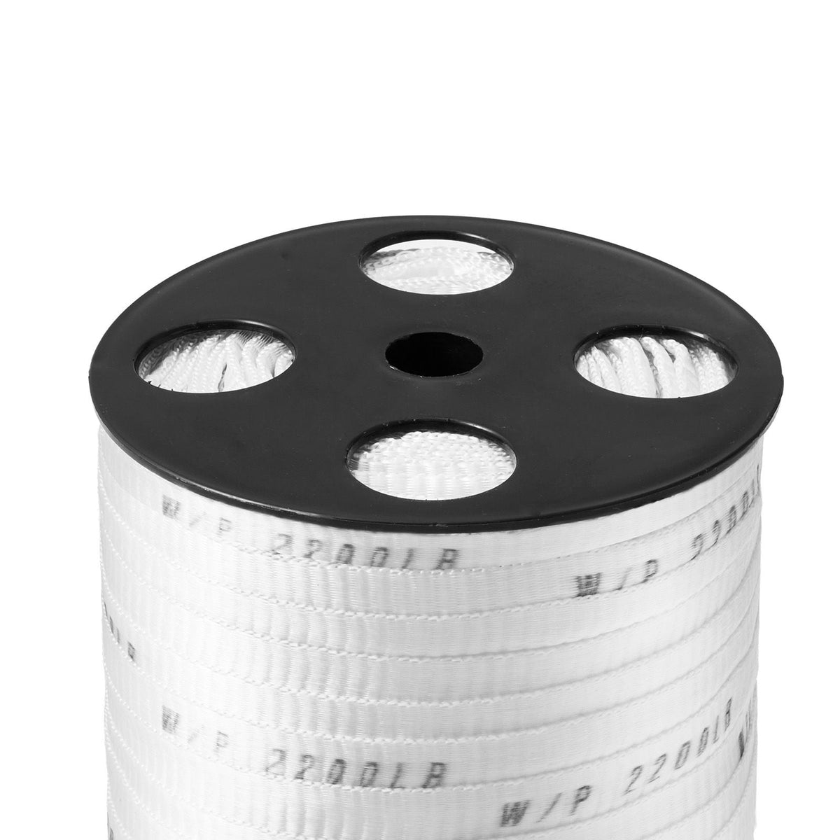 Polyester Pull Tape, 5/8" x 318' Mule Tape Flat Rope, 2200 lbf Tensile Capacity, Printed Webbing Cable Pulling Tape for Packaging, Gardening, Commercial Electrical, Conduit Work, White