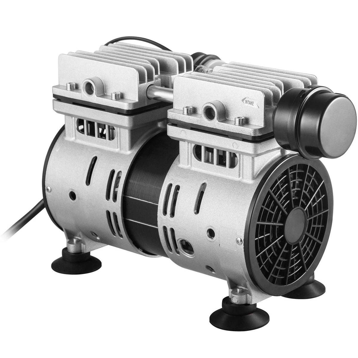 Pond Aerator, 550W Power, 5.2CFM for Up to 3 Acre 50' Lake, Pond Aeration Kit Includes 3/4 HP Compressor & 2 100' Weighted Tubings & 2 Diffusers, Air Compressor for Deep Water Oxygen Circulation