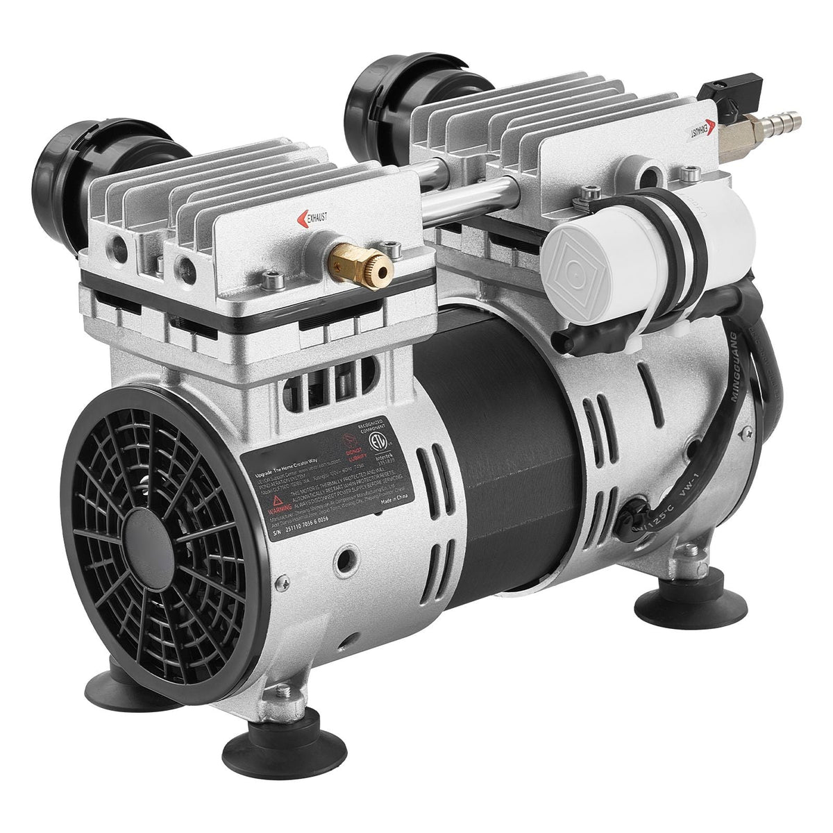 Pond Aerator, 6.7CFM 1 HP Air Compressor, Lake Aerator for Ponds up to 3 Acres, Overheat Protection & Anti-Backflow Valve, 745W Powerful Motor, Pond Aeration Pump for Water Oxygen Circulation
