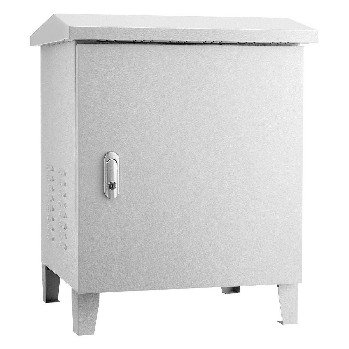 Pond Aerator Weatherproof Outdoor Cabinet, Housing for Pond Aerator with Cooling Fan & AC Power Outlet, 16.9 x 19.7 x 22.8 in, Water Garden Aeration Box, Fits Most Aeration Compressors