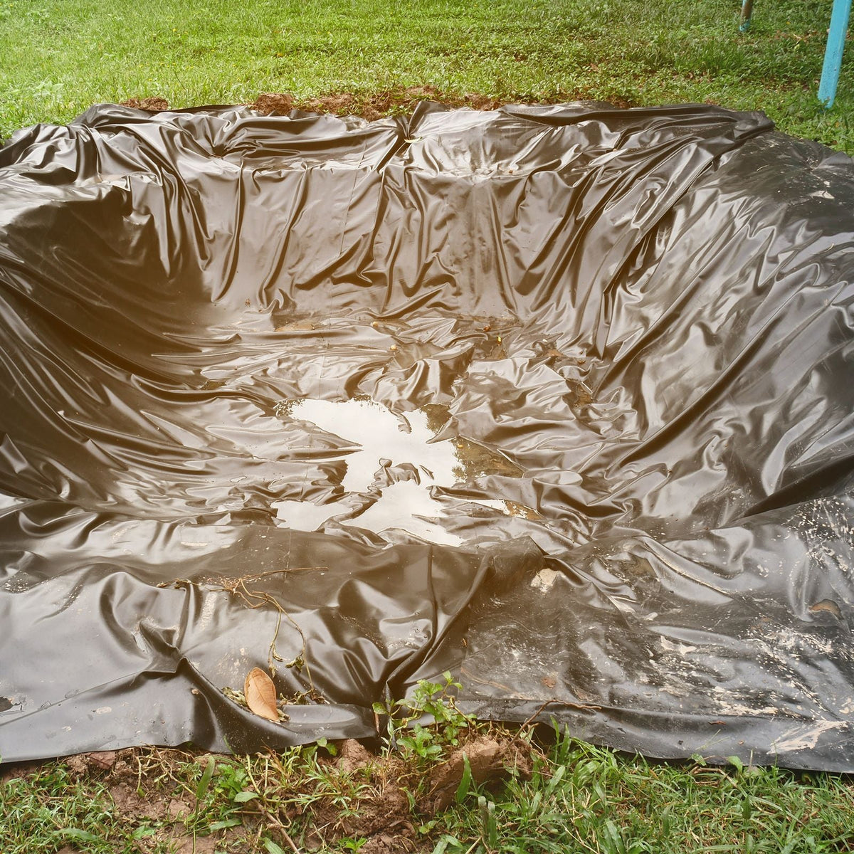 Pond Liner, 30 x 35 ft 45 Mil Thickness, Pliable EPDM Material Pond Skins, Easy Cutting Underlayment for Fish or Koi Ponds, Water Features, Waterfall Base, Fountains, Water Gardens, Black