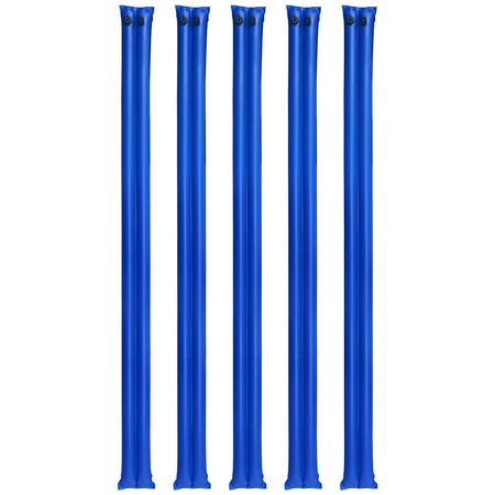 Pool Cover Water Bags, 5 Packs 10 Ft, Double Chamber Pool Cover Water Tubes, 0.4mm Thick PVC Bags Weights with Leakproof Screw Cap, for Inground Swimming-Pool Covers Winter Closing, Blue