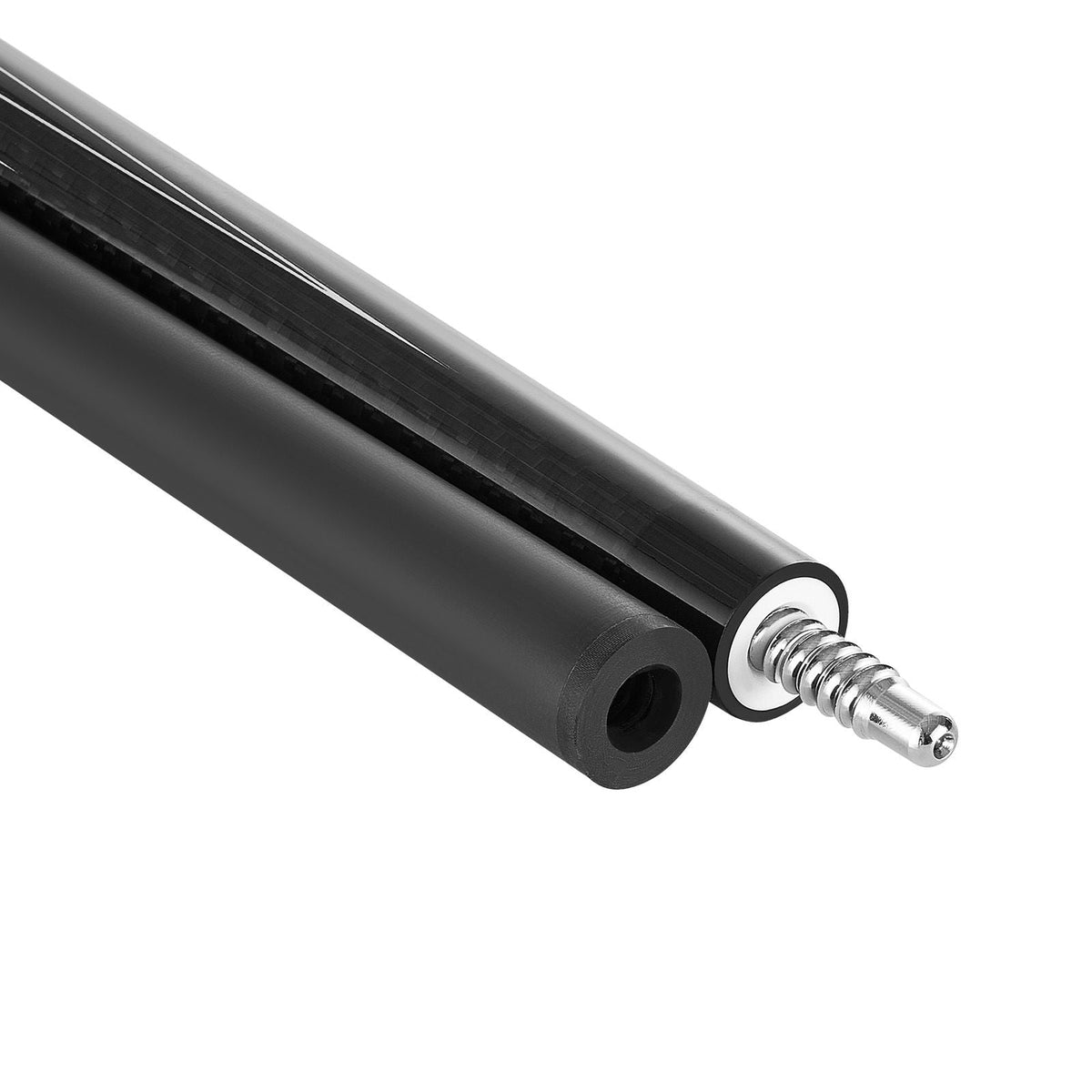 Pool Cue, 1 Piece Pool Stick, 58 inch & 19 oz Carbon Fiber Billiard Pools Cue Stick with Bakelite Pressed Cue Tip & ABS Connection Ring, Cues Sticks for Professional Pool Table, Bar, Home,Office