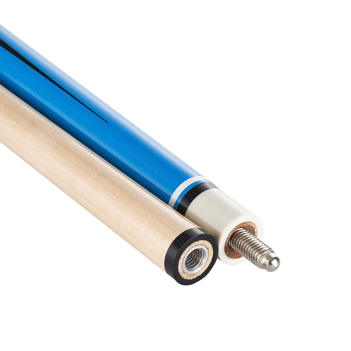 Pool Cue, 4 Pieces Pool Stick, 58 inch Canadian Maple Wood Billiard Pools Stick with ABS Connection Ring, Cues Sticks for Professional Pool Table, Bar, Home, Office, 18 oz, 19 oz, 20 oz, 21 oz