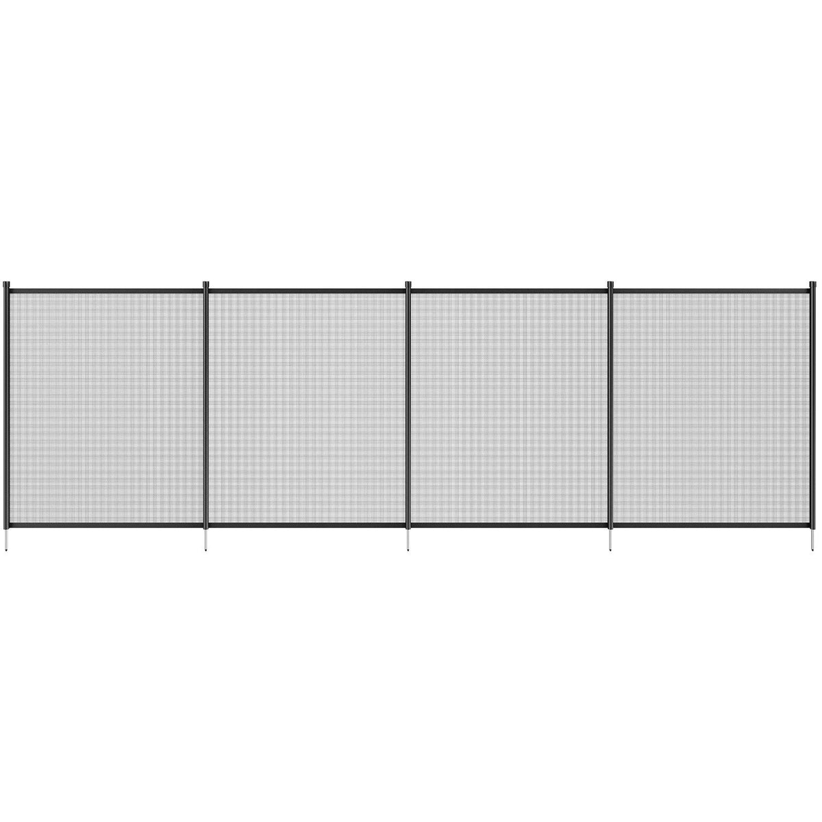 Pool Fence, 4 x 72 FT Pool Fences for Inground Pools, Removable Child Safety Pool Fencing, Easy DIY Installation Swimming Pool Fence, 340gms Teslin PVC Pool Fence Mesh Protects Kids and Pets