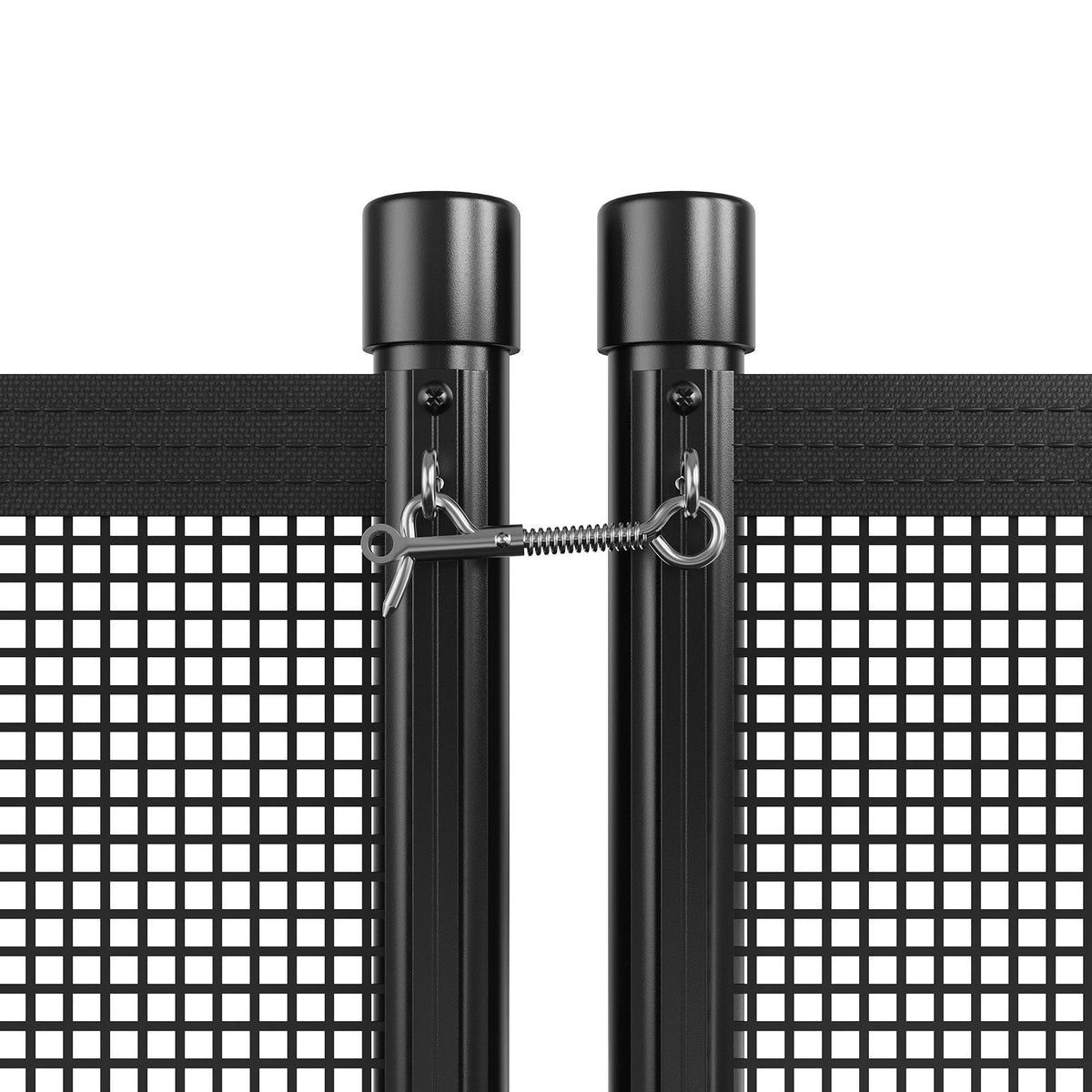 Pool Fence, 4 x 96 FT Pool Fences for Inground Pools, Removable Child Safety Pool Fencing, Easy DIY Installation Swimming Pool Fence, 340gms Teslin PVC Pool Fence Mesh Protects Kids and Pets