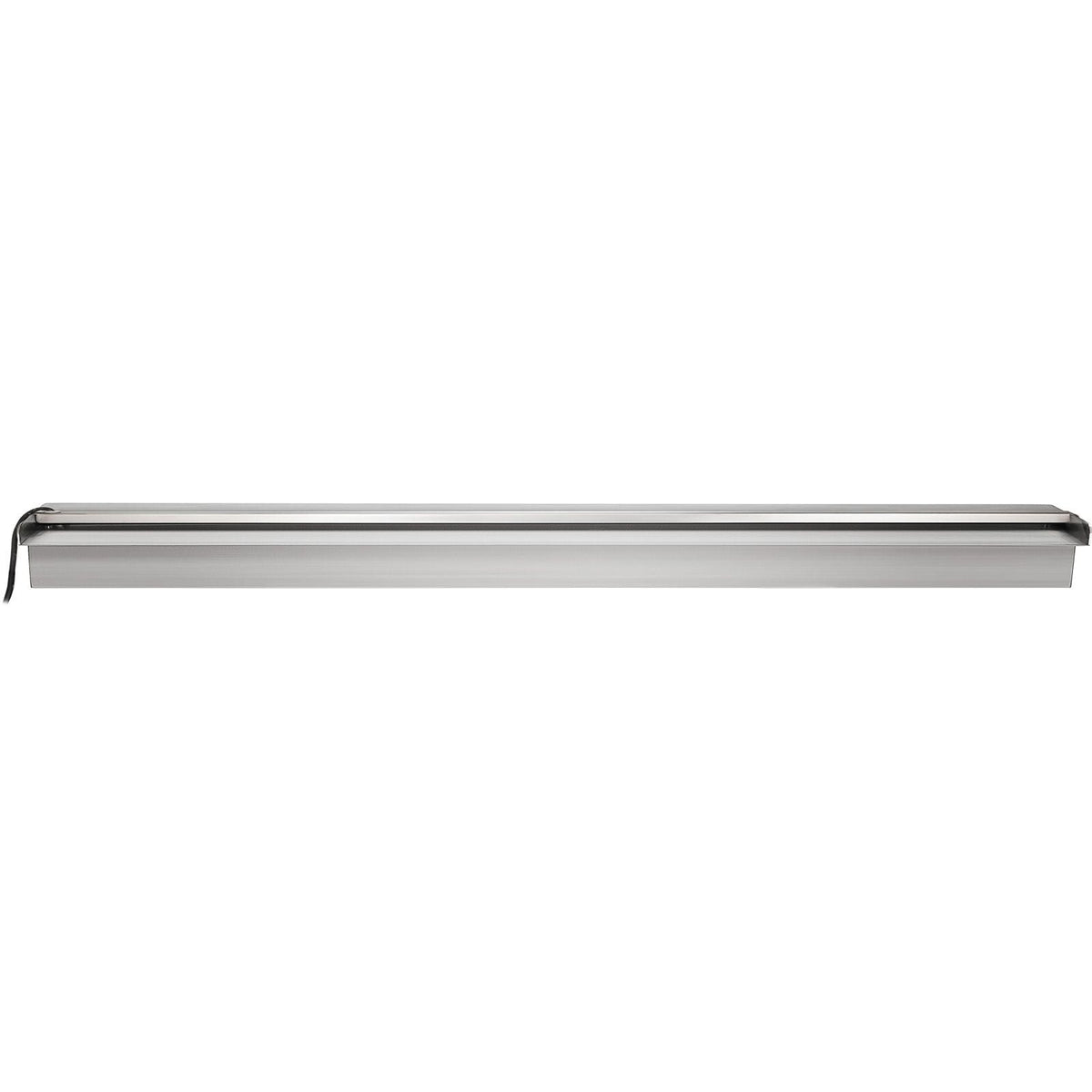 Pool Fountain Stainless Steel Pool Waterfall 59.4\" x 4.5\" x 3.1\"(W x D x H) with LED Strip Light Waterfall Spillway Rectangular Garden Outdoor