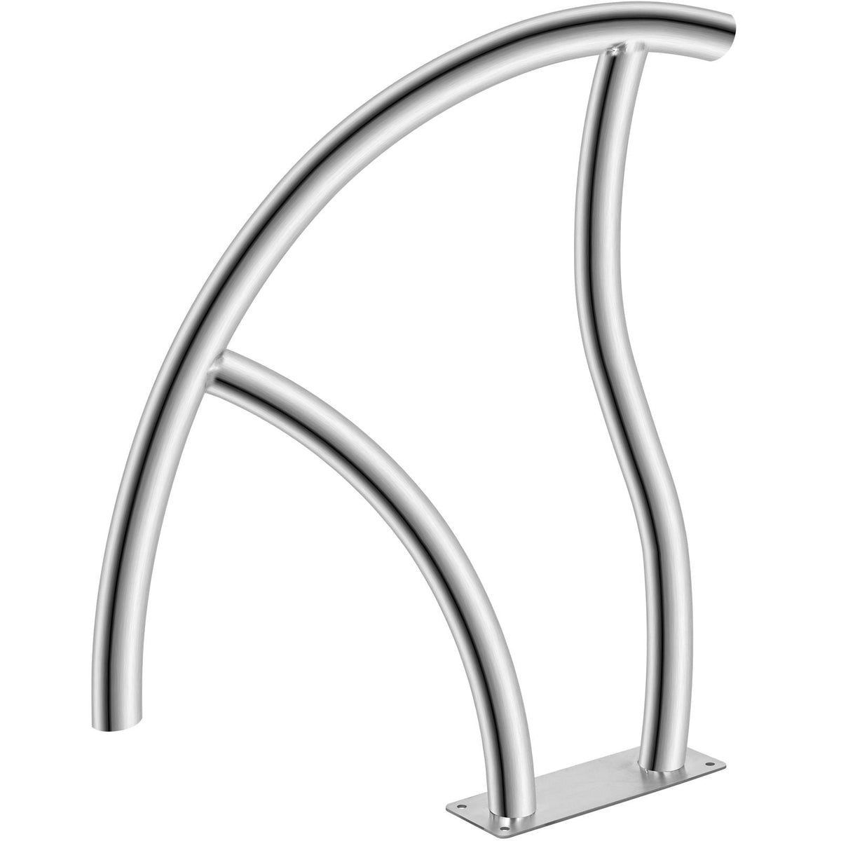 Pool Handrail, 2Pack 30\"x30\" Swimming Pool Stair Rail, 304 Stainless Steel Stair Pool Hand Rail Rated 375lbs Load Capacity, Pool Rail with Quick Mount Base Plate, and Complete Mounting Accesso