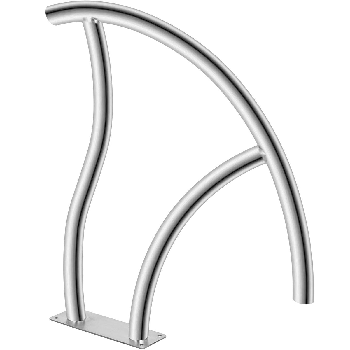 Pool Handrail, 2Pack 30\"x30\" Swimming Pool Stair Rail, 304 Stainless Steel Stair Pool Hand Rail Rated 375lbs Load Capacity, Pool Rail with Quick Mount Base Plate, and Complete Mounting Accesso