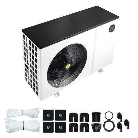 Pool Heat Pump Max 93390 BTU, Electric Pool Heater for Above & In-Ground Up to 22455 Gallons, All-DC Inverter Technology, WiFi & App Remote Control, Multiple Protection for Swimming Parties