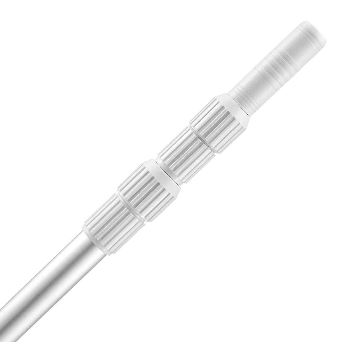 Pool Pole, 3.4 to 12 Ft Telescoping Swimming Pool Cleaning Poles, Professional Adjustable Telescopic Pole with Extension Pole, Heavy Duty Cleaner Stick for Skimmer Net, Rake, Brush, Vacuum Head