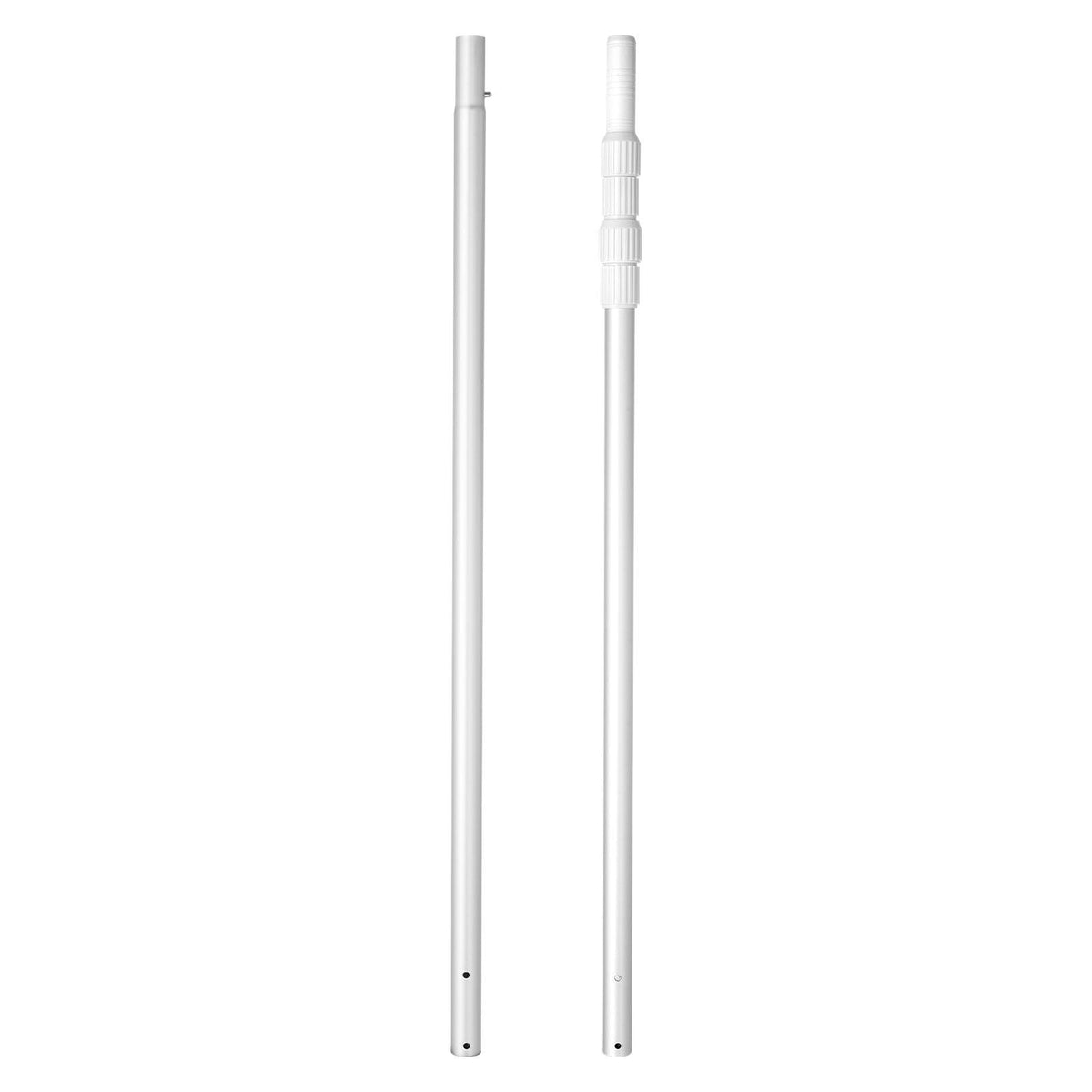 Pool Pole, 3.4 to 12 Ft Telescoping Swimming Pool Cleaning Poles, Professional Adjustable Telescopic Pole with Extension Pole, Heavy Duty Cleaner Stick for Skimmer Net, Rake, Brush, Vacuum Head