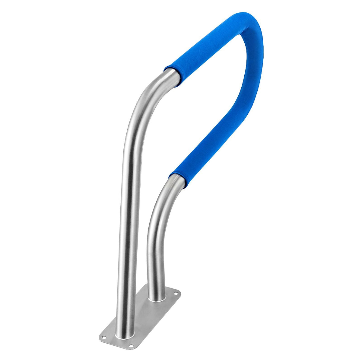 Pool Rail, 31 x 22 inch Pool Handrail, 220 lbs Load Capacity Heavy Duty 304 Stainless Steel Swimming Handrail, Detachable Nonslip Sleeve, Rich Accessories