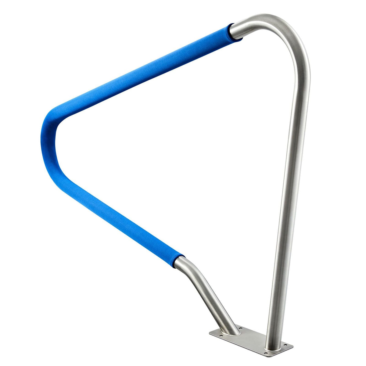 Pool Rail, 48 x 36 inch Pool Handrail, 220 lbs Load Capacity Heavy Duty 304 Stainless Steel Swimming Handrail, Detachable Nonslip Sleeve, Rich Accessories, for Poolside, Water Parks, Spa Centers