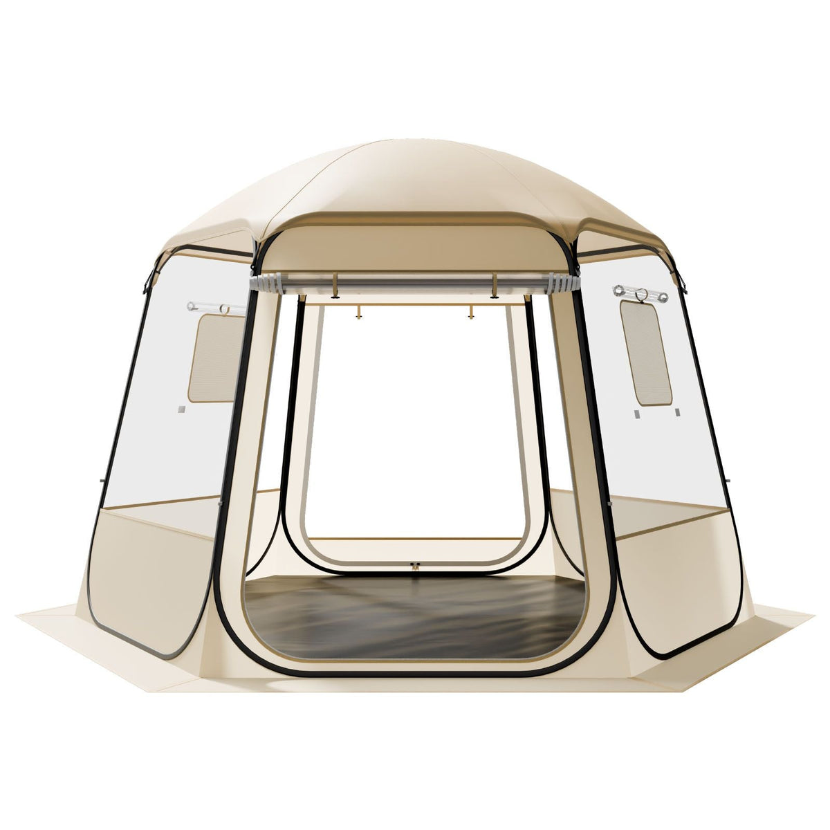 Pop up Bubble Tent, 10 x 9.2 ft Waterproof & UV-Resistant, Clear Camping Tent Shelter, Outdoor Garden Dome Igloo Tents with Windows, 540° Panoramic View, for 4-8 Persons Patio Backyard