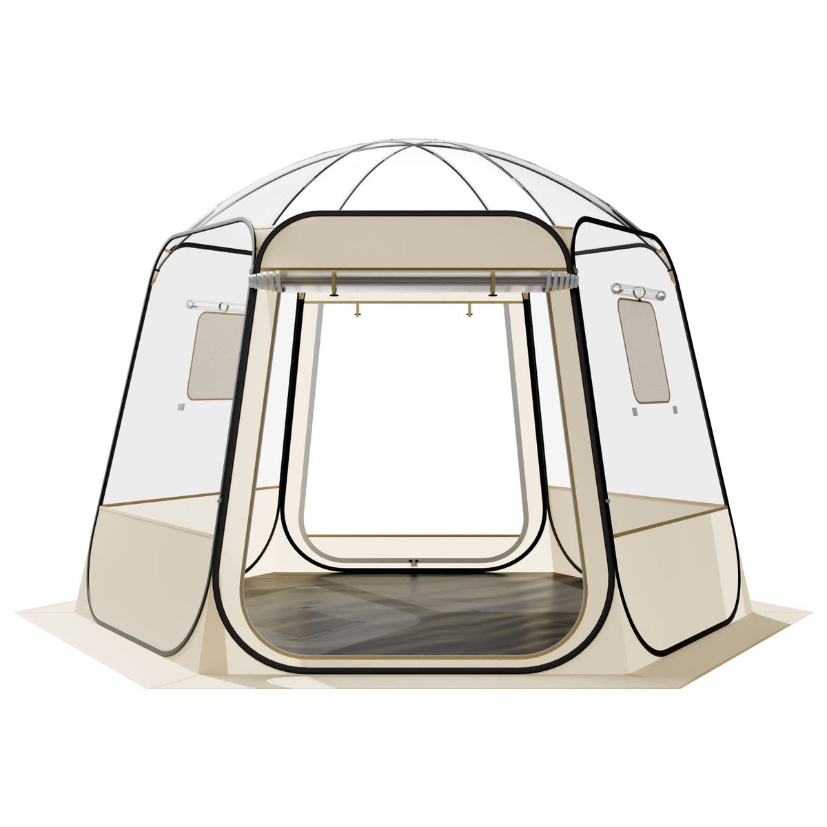 Pop up Bubble Tent, 10 x 9.2 ft Waterproof & UV-Resistant, Clear Camping Tent Shelter, Outdoor Garden Dome Igloo Tents with Windows, 540° Panoramic View, for 4-8 Persons Patio Backyard