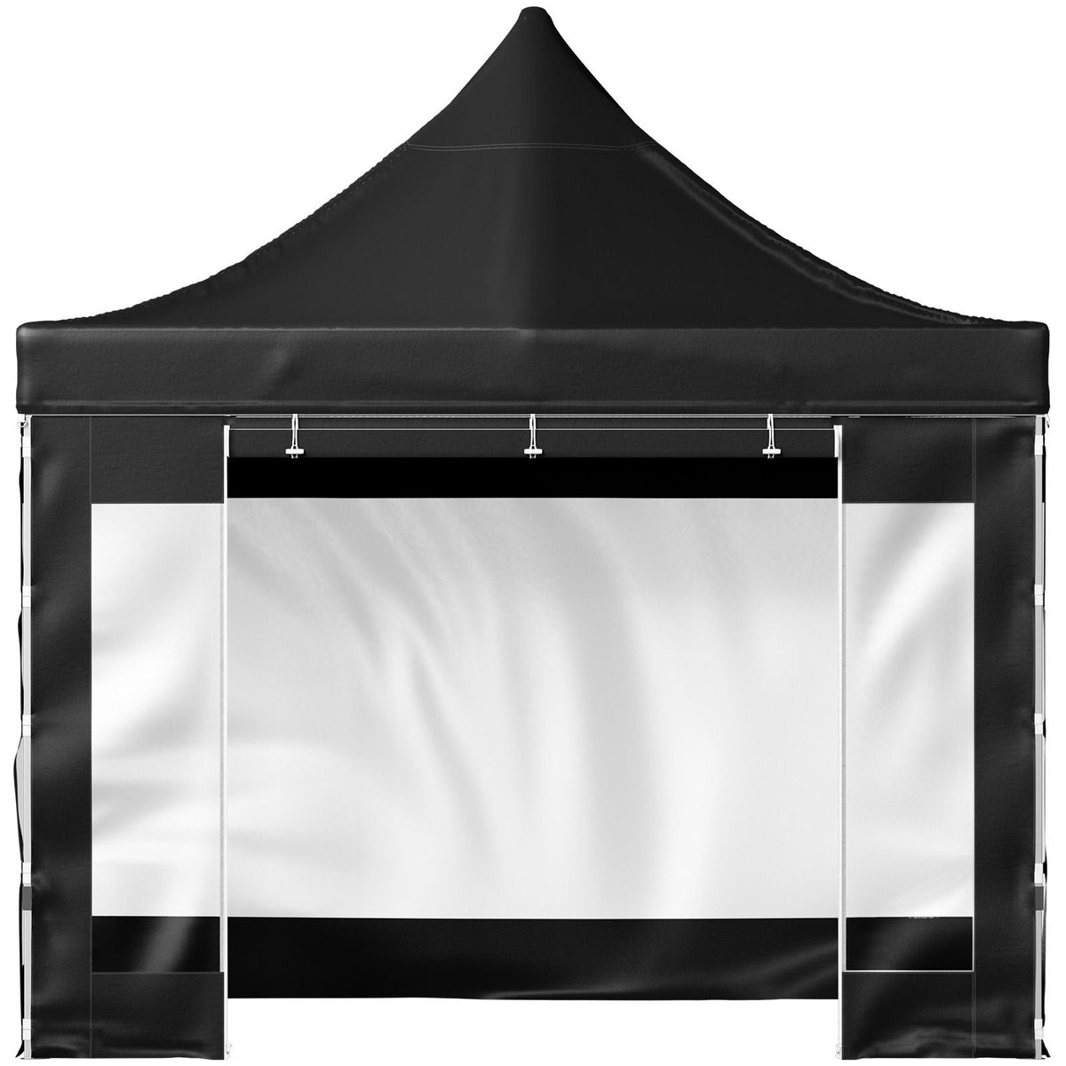 Pop Up Canopy Tent, 10 x 10 FT, Outdoor Patio Gazebo Tent with Removable Sidewalls and Wheeled Bag, UV Resistant Waterproof Instant Gazebo Shelter for Party, Garden, Backyard, Black