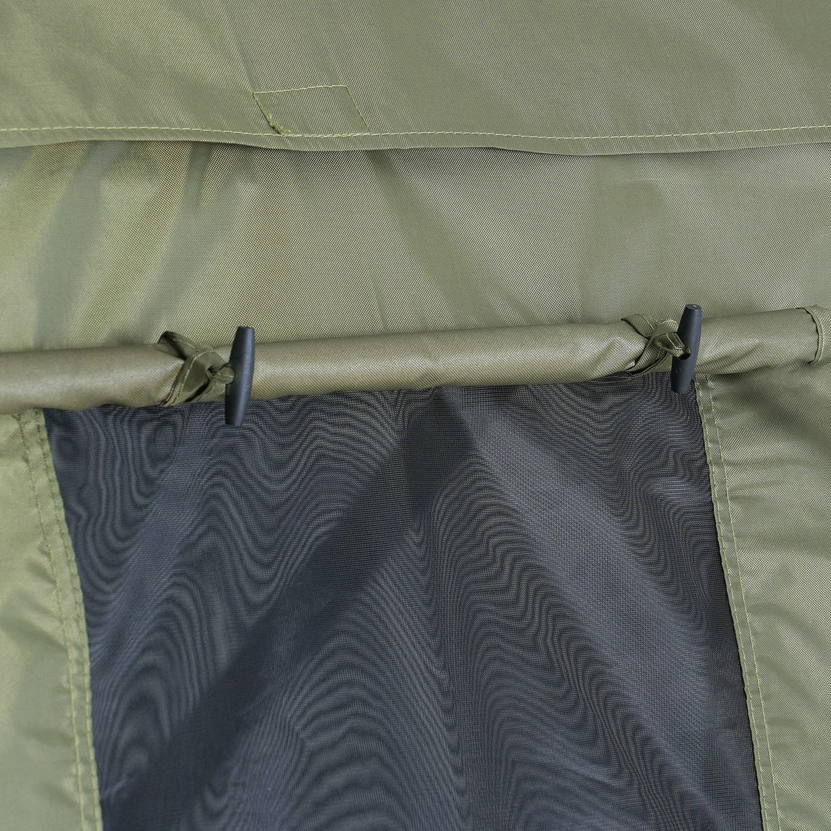 Pop Up Gazebo Tent, Pop-Up Screen Tent 6 Sided Canopy Sun Shelter with 6 Removable Privacy Wind Cloths & Mesh Windows, 12x12FT Quick Set Screen Tent with Mosquito Netting, Army Green