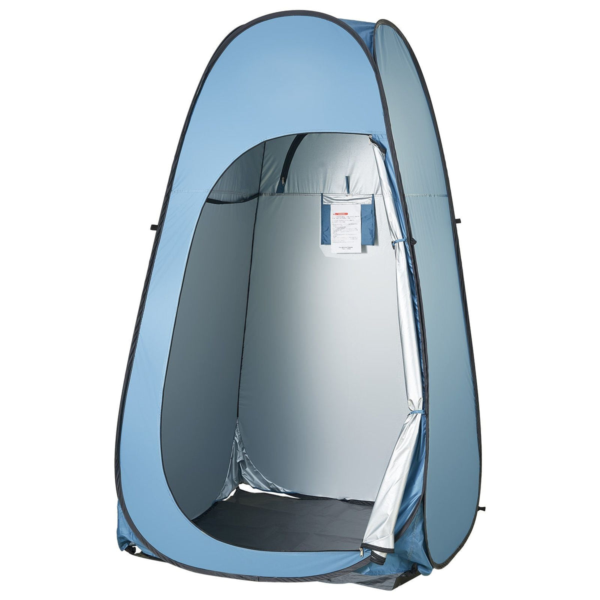 Pop up Shower Tent, Instant Portable Privacy Tent Changing Room with Shower Bag, Ground Stakes, Ropes, Carry Bag, 190T Polyester with Silver Coating, Quick Setup, for Camping, Beach, Fishing