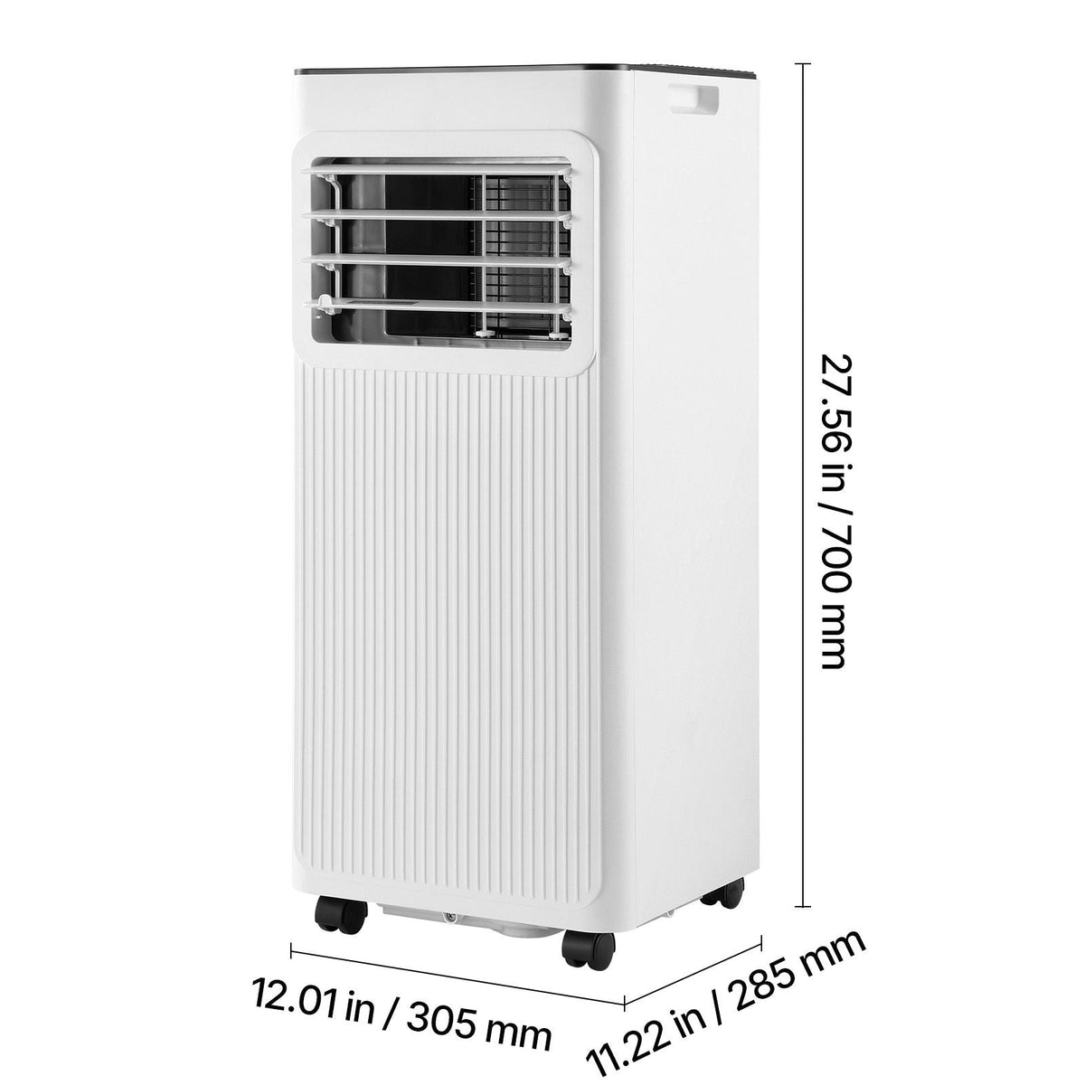 Portable Air Conditioner, 10000 BTU ASHRAE (6000 BTU SACC) 3-in-1 Standing Cooling Ac Unit, with LED Touch Panel & Remote Control, 24h Timer, Cooling, Dehumidifier, Fan for Room Indoor, White