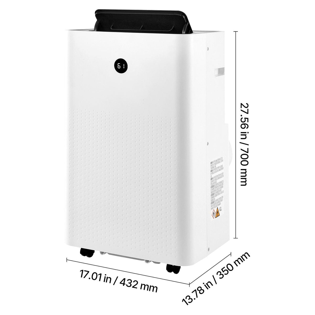 Portable Air Conditioner, 14000 BTU ASHRAE (9800 BTU SACC) 4-in-1 Standing Cooling Ac Unit, LED Touch Panel & Remote Control, 24h Timer, Cooling, Dehumidifier, Fan, Sleep Mode for Room Indoor